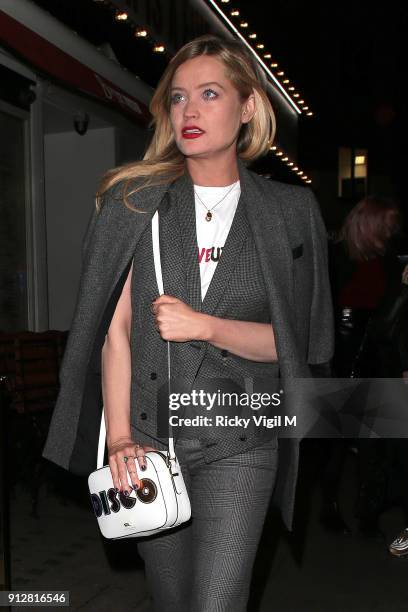 Laura Witmore attends Celebrities attend Bunga Bunga - 1st birthday party at Bunga Bunga Covent Garden on January 31, 2018 in London, England.