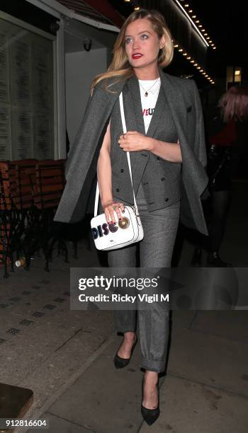 Laura Witmore attends Celebrities attend Bunga Bunga - 1st birthday party at Bunga Bunga Covent Garden on January 31, 2018 in London, England.