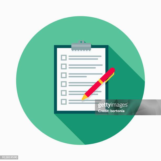 shopping list flaches design e-commerce-symbol - checklist stock-grafiken, -clipart, -cartoons und -symbole