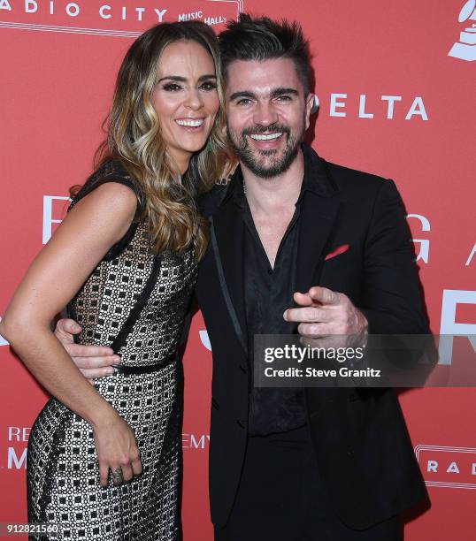 Karen Martinez, Juanes arrives at the 60th Annual GRAMMY Awards - MusiCares Person Of The Year Honoring Fleetwood Mac on January 26, 2018 in New York...