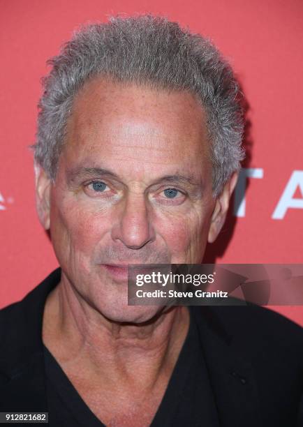 Lindsey Buckingham arrives at the 60th Annual GRAMMY Awards - MusiCares Person Of The Year Honoring Fleetwood Mac on January 26, 2018 in New York...