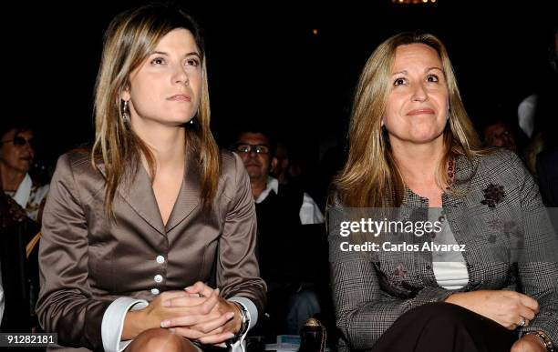 Spanish Ministers Trinidad Jimenez and Bibiana Aido attend "Save the Children" ceremony awards at Círculo de Bellas Artes on September 30, 2009 in...