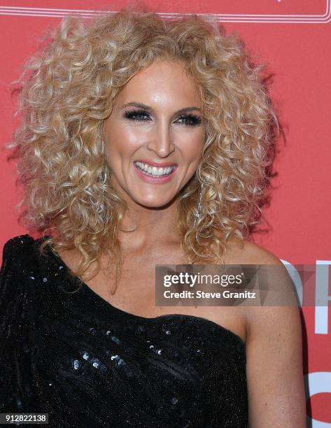 Kimberly Schlapman arrives at the 60th Annual GRAMMY Awards - MusiCares Person Of The Year Honoring Fleetwood Mac on January 26, 2018 in New York...