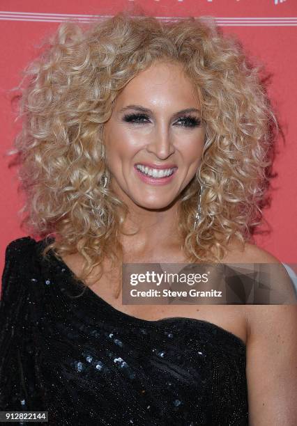 Kimberly Schlapman arrives at the 60th Annual GRAMMY Awards - MusiCares Person Of The Year Honoring Fleetwood Mac on January 26, 2018 in New York...