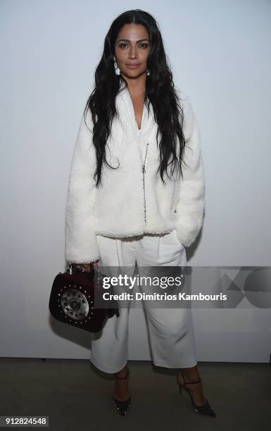 Camila Alves attends "The Minefield Girl" Audio Visual Book Launch at Lightbox on January 31, 2018 in New York City.