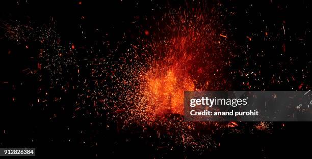 crackers night, diwali festival, india - vonk stockfoto's en -beelden