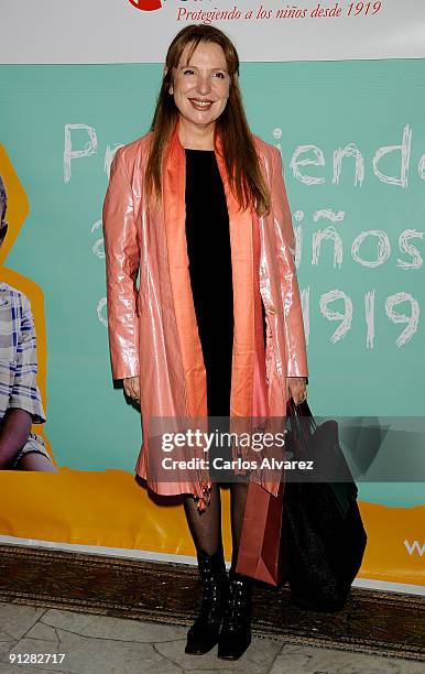 Spanish desinger Sara Navarro attends "Save the Children" ceremony awards at Círculo de Bellas Artes on September 30, 2009 in Madrid, Spain.