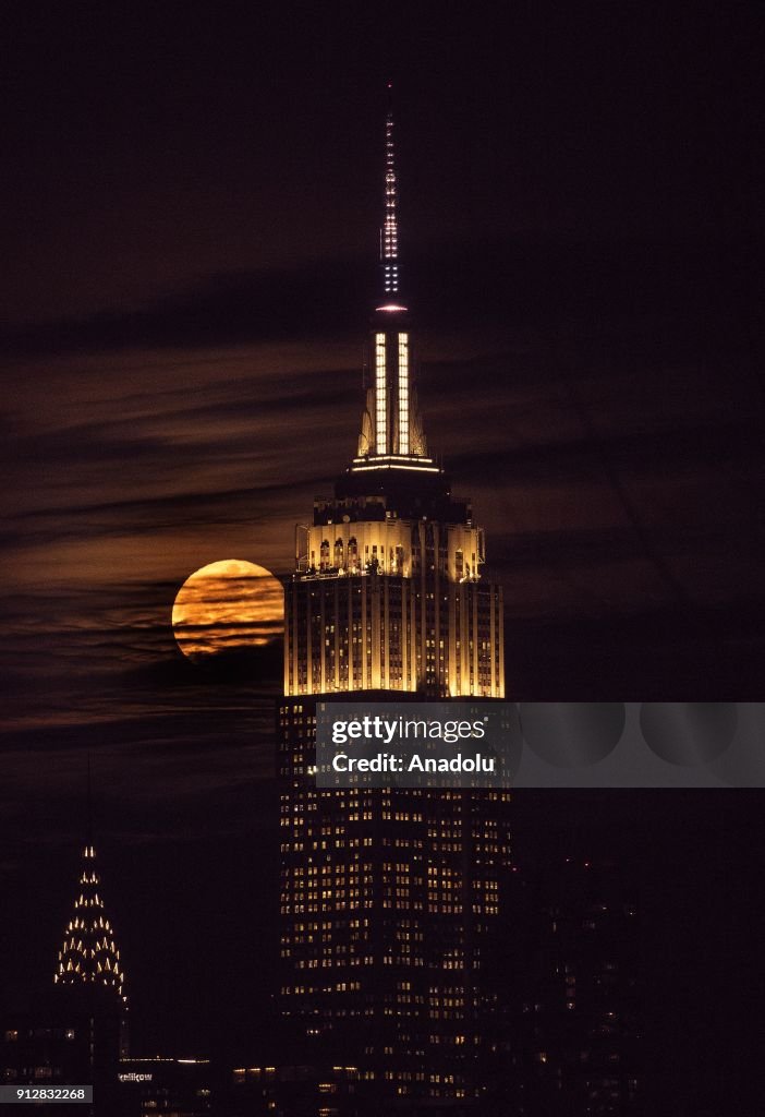 Super blue blood moon in New York