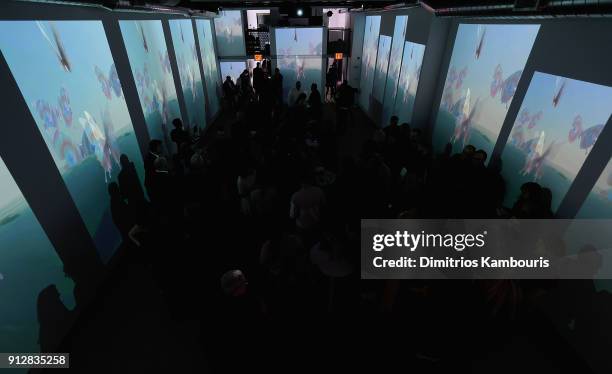 General view during "The Minefield Girl" Audio Visual Book Launch at Lightbox on January 31, 2018 in New York City.