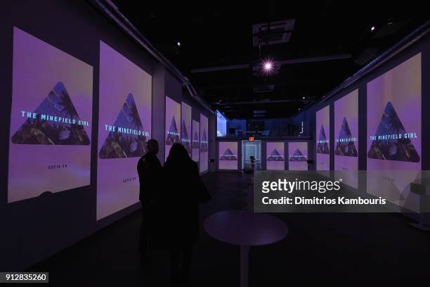 General view during "The Minefield Girl" Audio Visual Book Launch at Lightbox on January 31, 2018 in New York City.