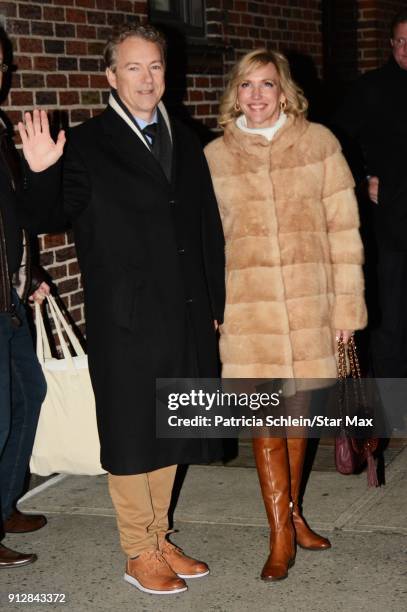 Senator Rand Paul is seen on January 31, 2018 in New York City.