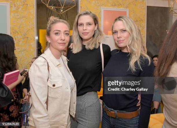 Founder and CEO of Bumble Whitney Wolfe Herd, Erin Foster and Sara Foster attend Bumble Hive LA debut with Gwyneth Paltrow and friends on January 31,...