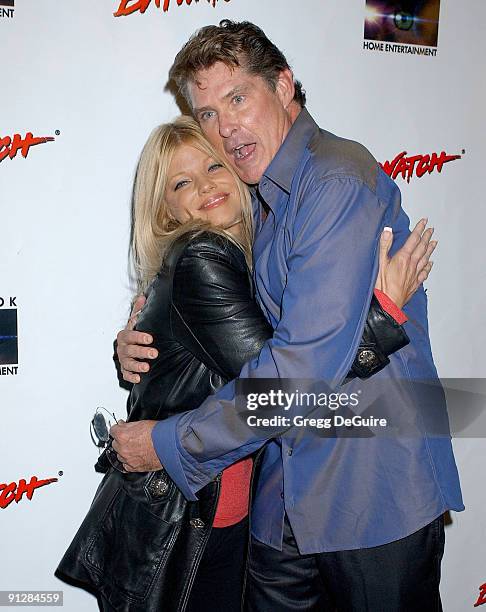 Donna D'Errico and David Hasselhoff