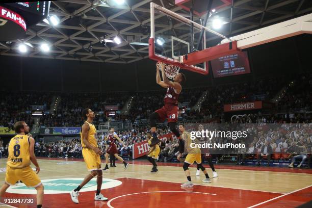 Jared Cunningham of Bayern Muenchen during the EuroCup Top 16 Round 5 match between FC Bayern Munich and Fiat Turin at Audi Dome on January 31, 2018...