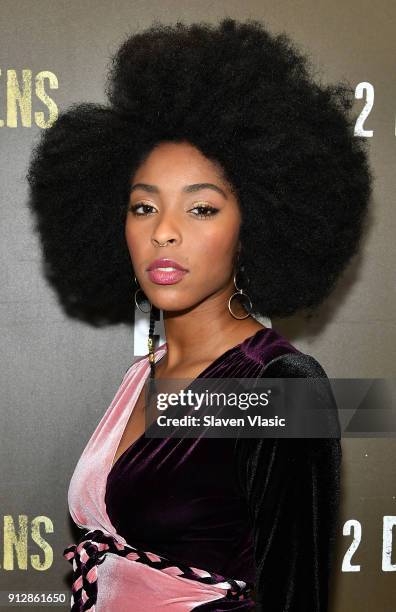 Actor Jessica Williams attends HBO's "2 Dope Queens" NYC slumber party premiere at Public Arts on January 31, 2018 in New York City.