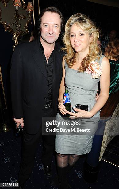 Neal Pearson and Sonia Freidman attend the afterparty following the press night of 'Prick Up Your Ears', at Cafe de Paris on September 30, 2009 in...