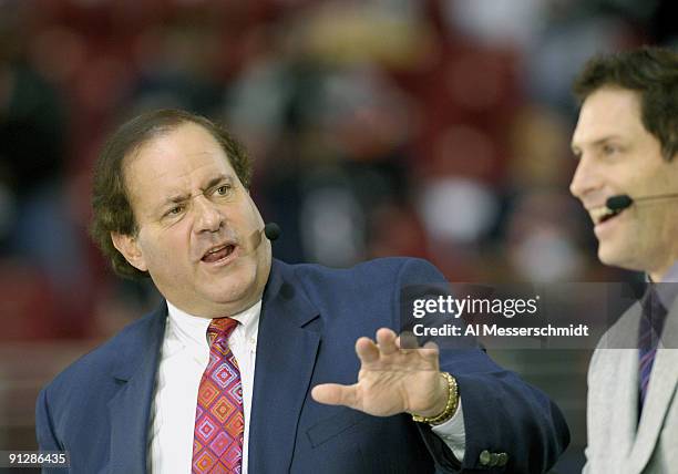 Commentator Chris Berman during the ESPN Monday Night Football game between the Chicago Bears and St. Louis Rams in St. Louis, Missouri on December...