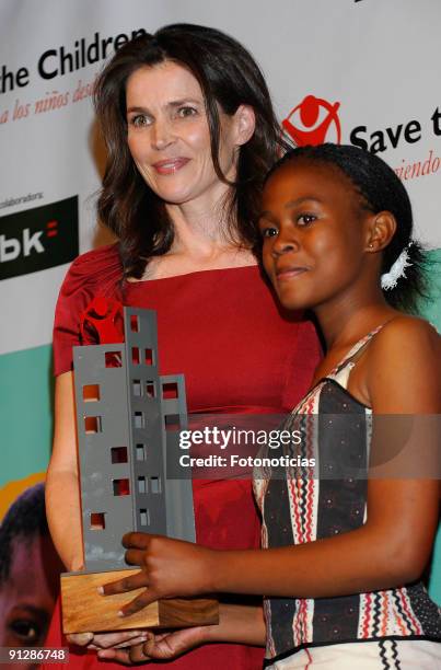 Julia Ormond receives a "Save The Children Award" at the Circulo de las Bellas Artes on September 30, 2009 in Madrid, Spain.