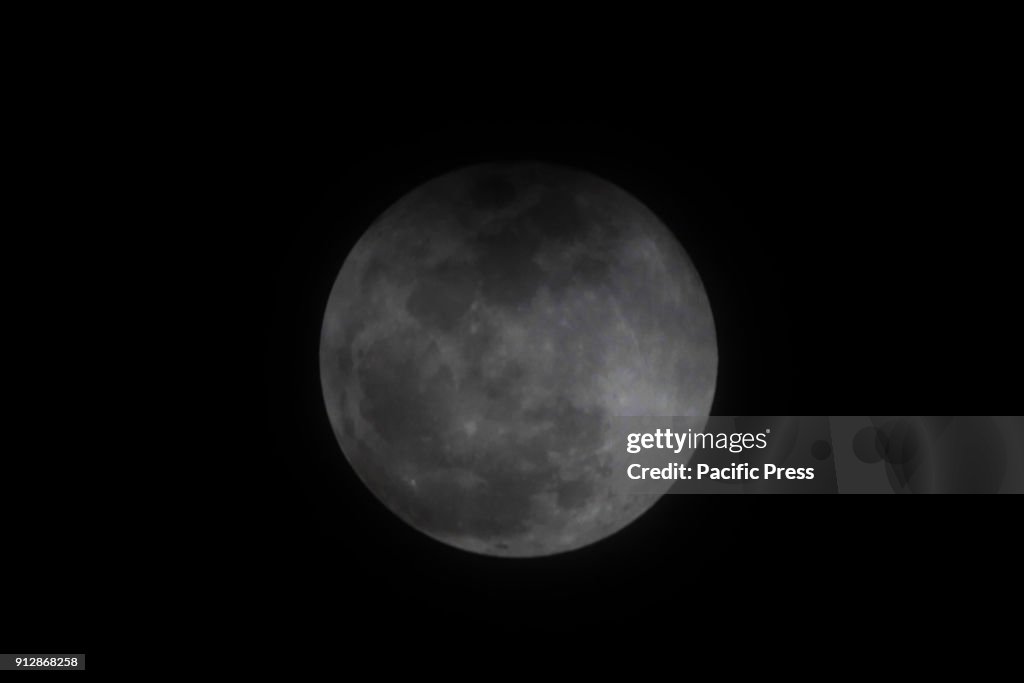 Lunar eclipse seen on Wednesday. A rare lunar event knows as...