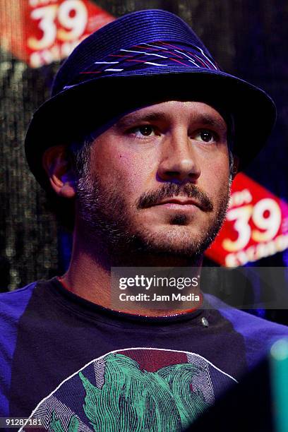 Actor Arath de la Torre during rehearsals for the play '39 Escalones', based on Alfred Hitchcock's film 'The 39 Steps', at the Julio Prieto Theater...