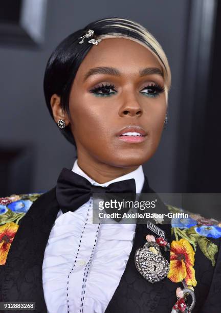 Recording artist Janelle Monae attends the 60th Annual GRAMMY Awards at Madison Square Garden on January 28, 2018 in New York City.