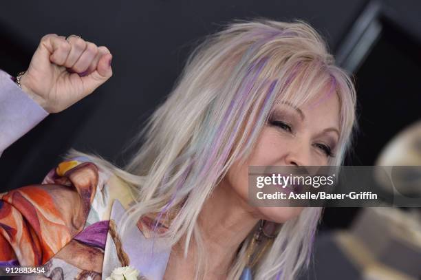 Recording artist Cyndi Lauper attends the 60th Annual GRAMMY Awards at Madison Square Garden on January 28, 2018 in New York City.