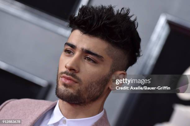 Recording artist Zayn Malik attends the 60th Annual GRAMMY Awards at Madison Square Garden on January 28, 2018 in New York City.
