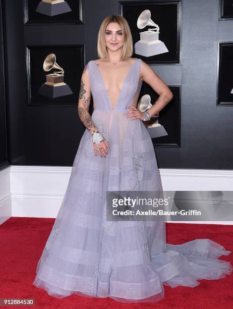 Recording artist Julia Michaels attends the 60th Annual GRAMMY Awards at Madison Square Garden on January 28, 2018 in New York City.