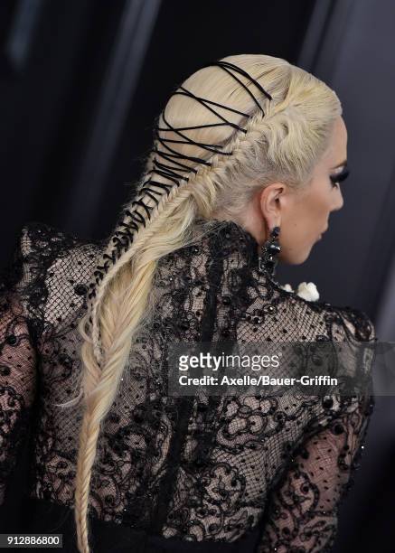 Recording artist Lady Gaga attends the 60th Annual GRAMMY Awards at Madison Square Garden on January 28, 2018 in New York City.