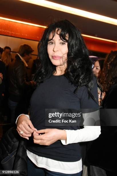 Yamina Benguigui attends "Voyoucratie" premiere at Publicis Champs Elysees on January 31, 2018 in Paris, France.