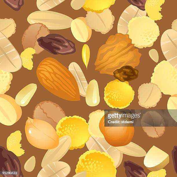 muesli - granola stock illustrations