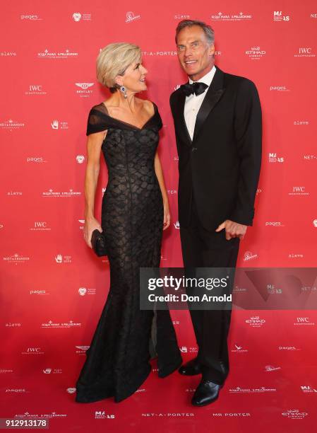 Julie Bishop and David Panton attend the inaugural Museum of Applied Arts and Sciences Centre for Fashion Bal at Powerhouse Museum on February 1,...