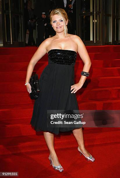 Actress Anne-Sophie Briest attends the Goldene Henne 2009 awards at Friedrichstadtpalast on September 30, 2009 in Berlin, Germany.