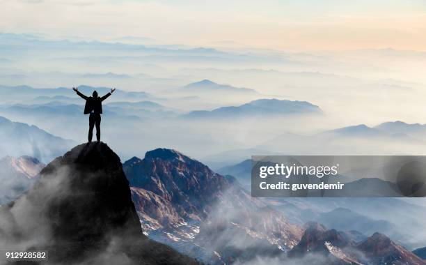 framgång - bergspets bildbanksfoton och bilder