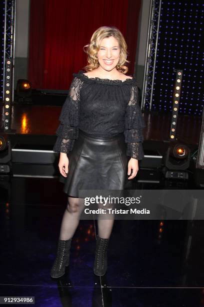 Laura Wilde during the TV Show 'Meine Schlagerwelt - Die Party' hosted by Ross Antony on January 31, 2018 in Leipzig, Germany.