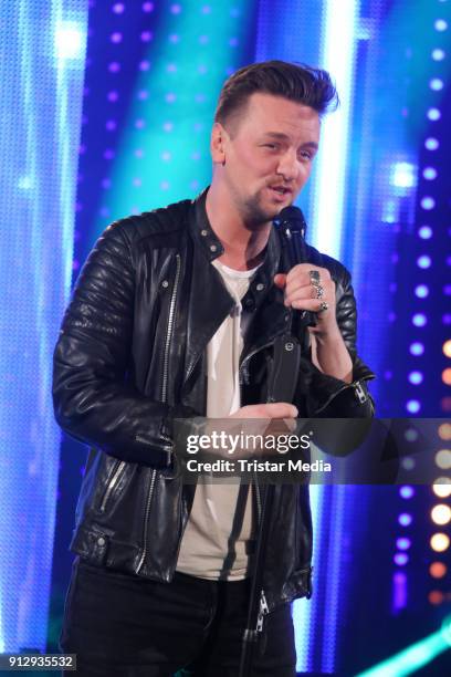 Ben Zucker during the TV Show 'Meine Schlagerwelt - Die Party' hosted by Ross Antony on January 31, 2018 in Leipzig, Germany.