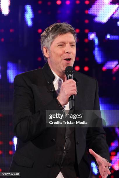 Christian Lais during the TV Show 'Meine Schlagerwelt - Die Party' hosted by Ross Antony on January 31, 2018 in Leipzig, Germany.