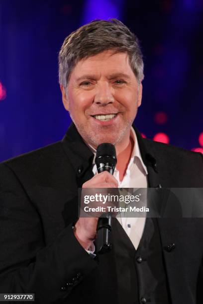 Christian Lais during the TV Show 'Meine Schlagerwelt - Die Party' hosted by Ross Antony on January 31, 2018 in Leipzig, Germany.