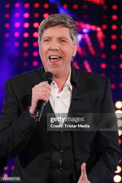 Christian Lais during the TV Show 'Meine Schlagerwelt - Die Party' hosted by Ross Antony on January 31, 2018 in Leipzig, Germany.