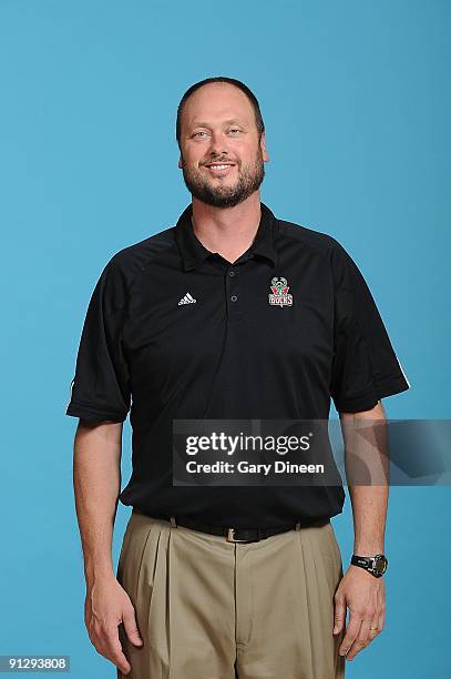 Assistant coach Joe Wolf of the Milwaukee Bucks poses for a portrait during 2009 NBA Media Day on September 28, 2009 at the Cousins Center in St....