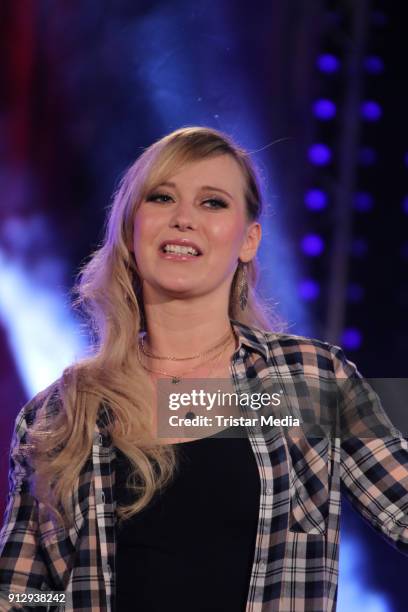 Franziska during the TV Show 'Meine Schlagerwelt - Die Party' hosted by Ross Antony on January 31, 2018 in Leipzig, Germany.