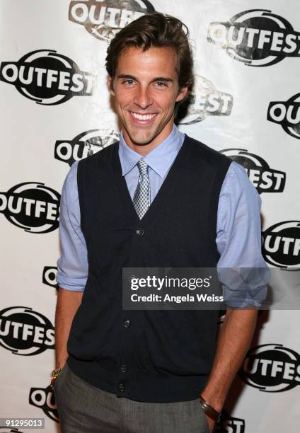 Madison Hildebrand arrives at Outfest's 2009 Legacy Awards at the DGA Theatre on September 30, 2009 in West Hollywood, California.