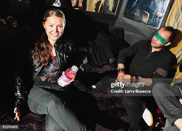 Musicians Joy Huerta and Jesse Huerta of Jesse y Joy attend the Latin Series GRAMMY Celebration Concert Tour Presented By T-Mobile Sidekick at...