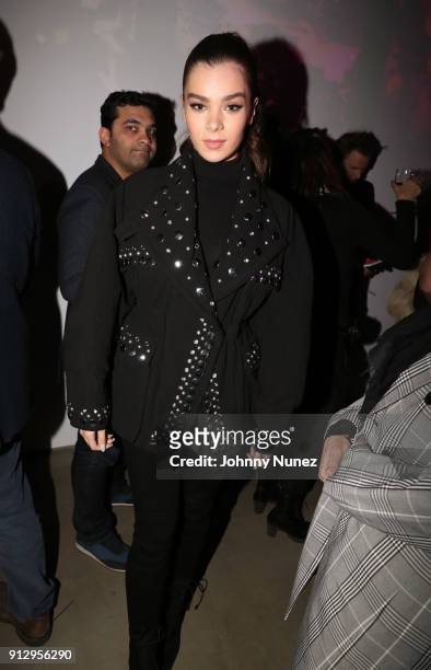 Hailee Steinfeld attends "The Minefield Girl" Audio Visual Book Launch at Lightbox on January 31, 2018 in New York City.