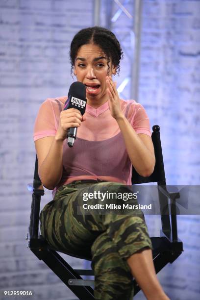 Pearl Mackie during a BUILD panel discussion on February 1, 2018 in London, England.