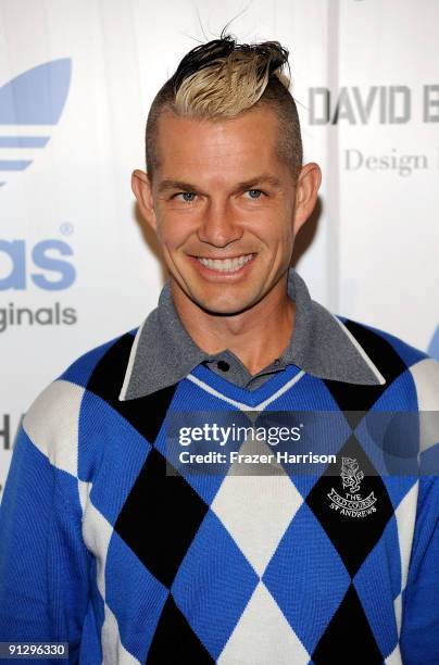 Musician Adrian Young attends the adidas Originals By Originals David Beckham By James Bond Collection Launch on September 30, 2009 in Los Angeles,...