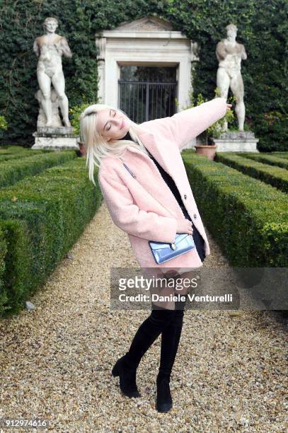 Pyper America attends Treasures of Rome Book Presentation on February 1, 2018 in Rome, Italy.