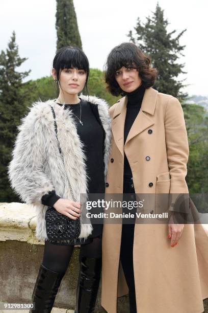 Kristina Bazan and Leila Yavari attend Treasures of Rome Book Presentation on February 1, 2018 in Rome, Italy.