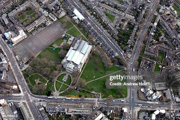 aerial view of the imperial war museum - kriegsmuseum des britischen empires stock-fotos und bilder