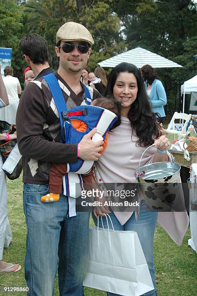Danny Pino, Lily Pino, and baby Luca Bread and Budder Buckets